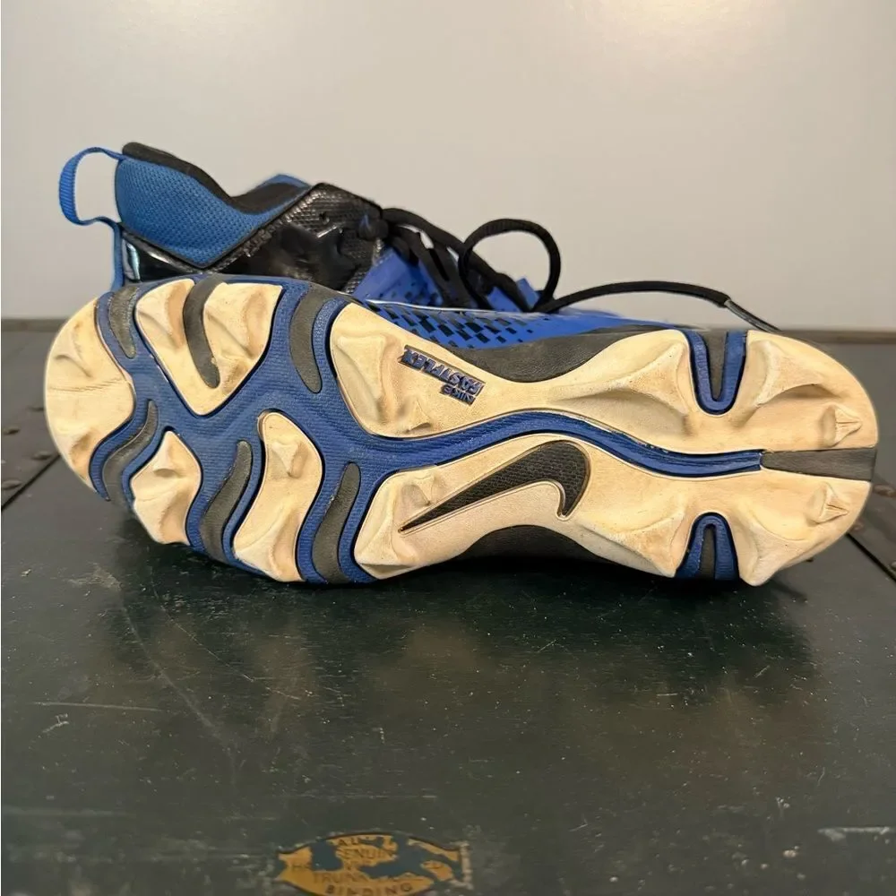 Nike Alpha Menace Shark 2 Football Cleats Blue Size 4Y AQ7654-402